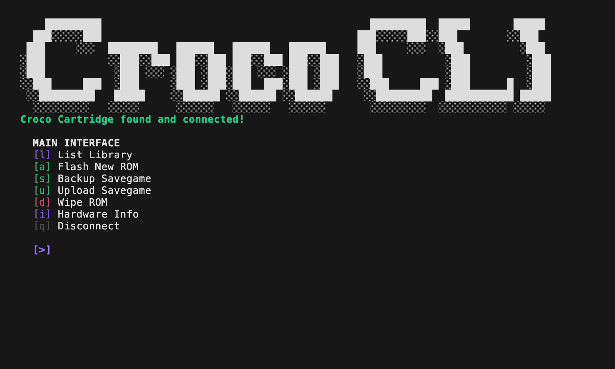 Croco Cartridge CLI